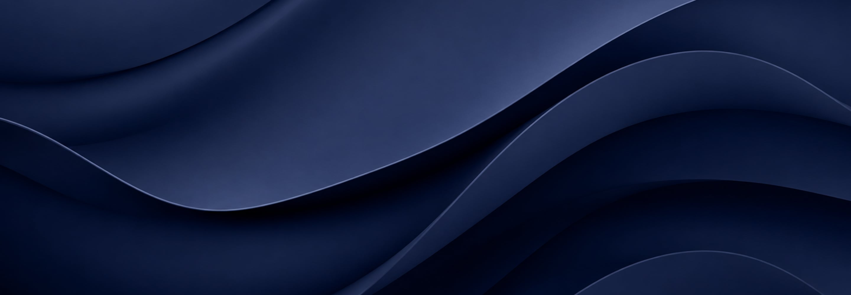 Deep navy abstract background with a sweeping curved layer